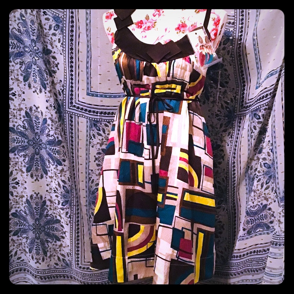 🍃NWOT BY MINT ADORABLE 💯% SILK SLEEVELESS DRESS